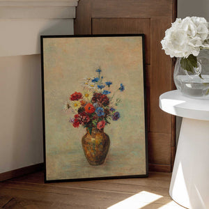 Tablou înramat „Flowers In a Vase” de Odilon Redon