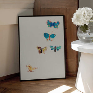 Tablou înramat „Five Butterflies” de Odilon Redon