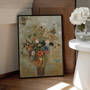 Tablou înramat „Still Life With Flowers” de Odilon Redon