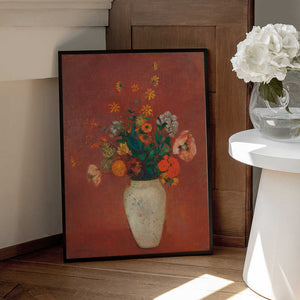 Tablou înramat „Bouquet In a Chinese Vas” de Odilon Redon