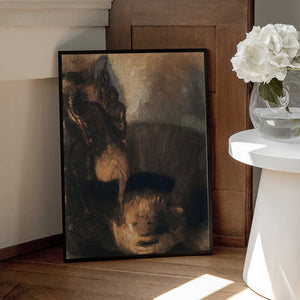 Tablou înramat „Saint George and the Dragon” de Odilon Redon