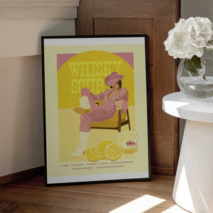 Tablou înramat „Jlr Whiskysour Pink Copy” de Jenny Liz Rome