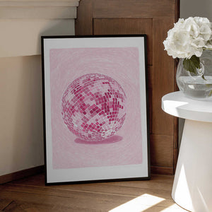 Tablou înramat „Pandc Discoball Copy 2” de Jenny Liz Rome