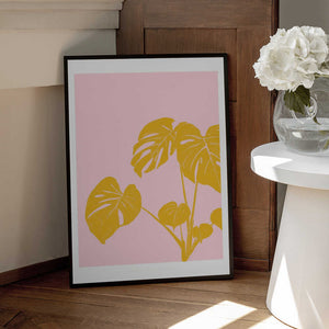 Tablou înramat „Pandc Houseplant Copy” de Jenny Liz Rome