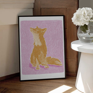 Tablou înramat „Pandc Littlefox Copy” de Jenny Liz Rome