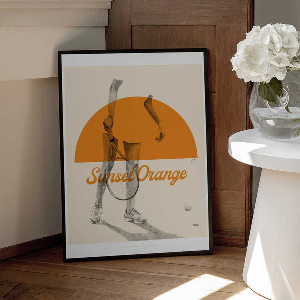 Tablou înramat „Sunset Orange” de Jenny Liz Rome