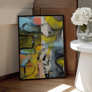 Tablou înramat „Abstract” de Poonam Choudhary