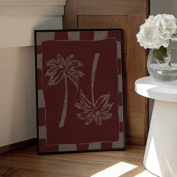 Tablou înramat „Palm Paradise” de Shatha Al Dafai