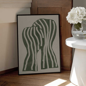 Tablou înramat „Curved Stripes” de THE MIUUS STUDIO