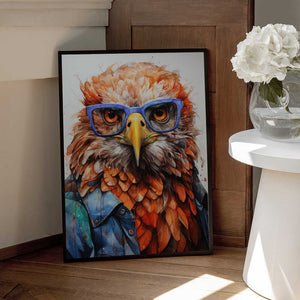 Tablou înramat „Eagle Watercolor Animal Art (1)” de Justyna Jaszke