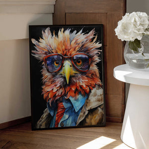 Tablou înramat „Eagle Watercolor Animal Art (2)” de Justyna Jaszke