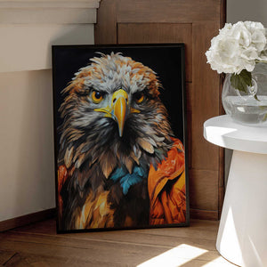 Tablou înramat „Eagle Watercolor Animal Art (3)” de Justyna Jaszke