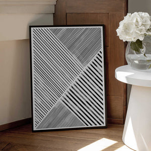 Tablou înramat „Diagonal Patterns” de THE MIUUS STUDIO