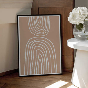 Tablou înramat „Earthy Layers Harmony” de THE MIUUS STUDIO