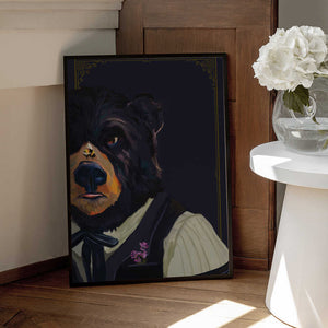 Tablou înramat „Bear” de The Whiskey Ginger