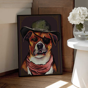 Tablou înramat „Dog” de The Whiskey Ginger