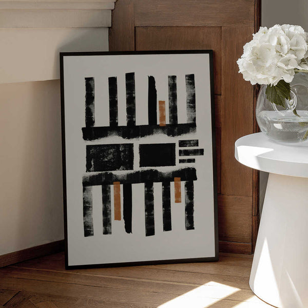 Tablou înramat „Geometric Rhythm” de THE MIUUS STUDIO