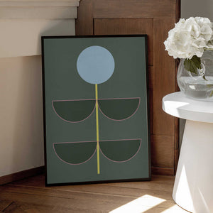 Tablou înramat „Flower Geometrics 09” de The Printable Studio