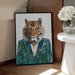 Tablou înramat „Tiger Jugnle Jacket 3” de Sarah Manovski