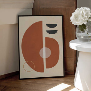 Tablou înramat „Circles and semicircles 4” de Vitor Costa