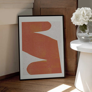 Tablou înramat „Orange Silhouette” de THE MIUUS STUDIO