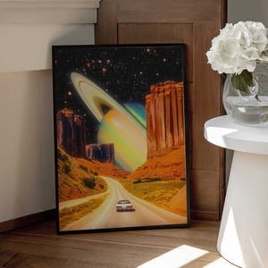 Tablou înramat „Road Trip to the Rings of Infinity” de Taudalpoi