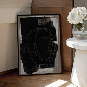 Tablou înramat „Abstract Brush Strokes 180Z” de Mareike Böhmer