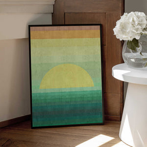 Tablou înramat „Stylized Sunset” de Vitor Costa