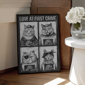 Tablou înramat „Love At First Crime” de Mike Koubou