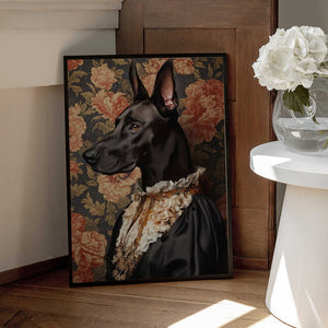 Tablou înramat „The Elegant Great Dane” de SHANDU