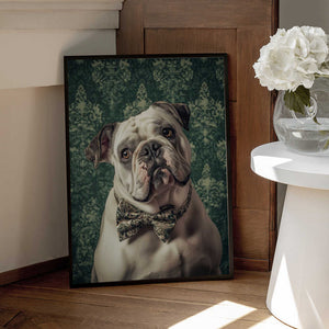 Tablou înramat „The Gentleman Bulldog” de SHANDU