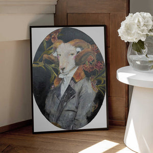 Tablou înramat „Regal Ram Portrait” de Karenina Fabrizzi