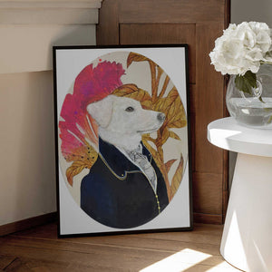 Tablou înramat „Regal Canine Portrait” de Karenina Fabrizzi