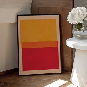Tablou înramat „Bold Color Blocks” de Vitor Costa