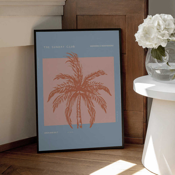 Tablou înramat „Sunkissed Oasis” de Treechild