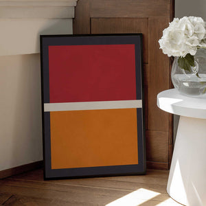 Tablou înramat „Red and Orange Blocks” de Vitor Costa