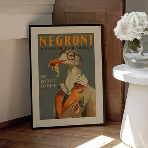 Tablou înramat „Chic Seagull Society” de The Whiskey Ginger