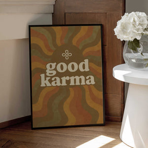 Tablou înramat „Karma Waves” de Treechild