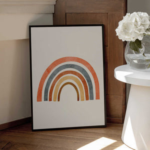 Tablou înramat „Muted Rainbow Curve” de City Art