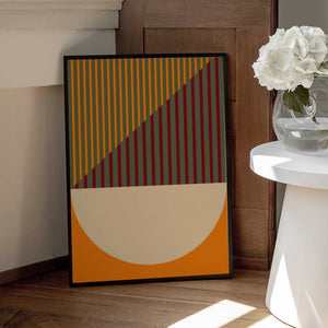 Tablou înramat „Geometric Spring Summer” de Nilesh Kulkarni