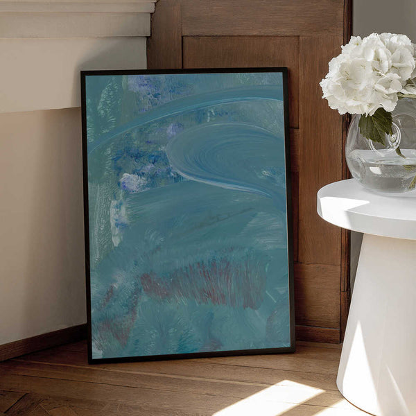 Tablou înramat „Azure Whispers” de Maira Ribena