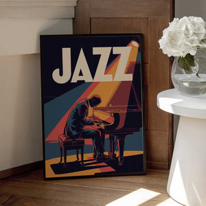 Tablou înramat „Jazz Pianist” de Andreas Magnusson