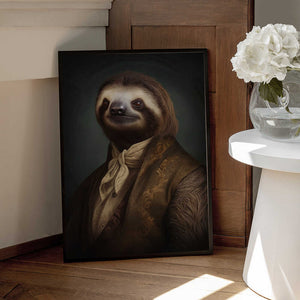Tablou înramat „Sloth Portrait” de Andreas Magnusson