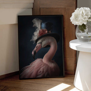 Tablou înramat „Flamingo Portrait” de Andreas Magnusson