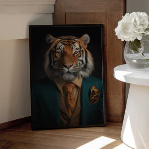 Tablou înramat „Tiger Portrait” de Andreas Magnusson