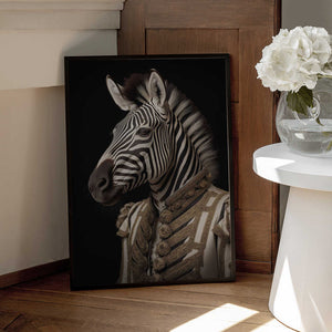 Tablou înramat „Zebra Portrait” de Andreas Magnusson