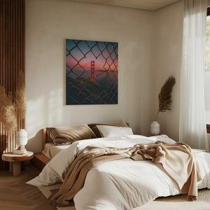 Tablou canvas „Golden Gate Caged” de David George