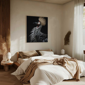 Tablou canvas „Crowned crane's portrait” de Eiji Itoyama