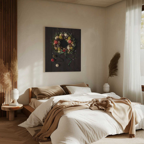 Tablou canvas „Truffles Christmas wreath” de Diana Popescu