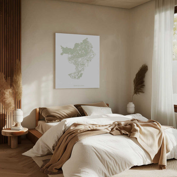 Tablou canvas „Barcelona Map” de Pictufy Studio II